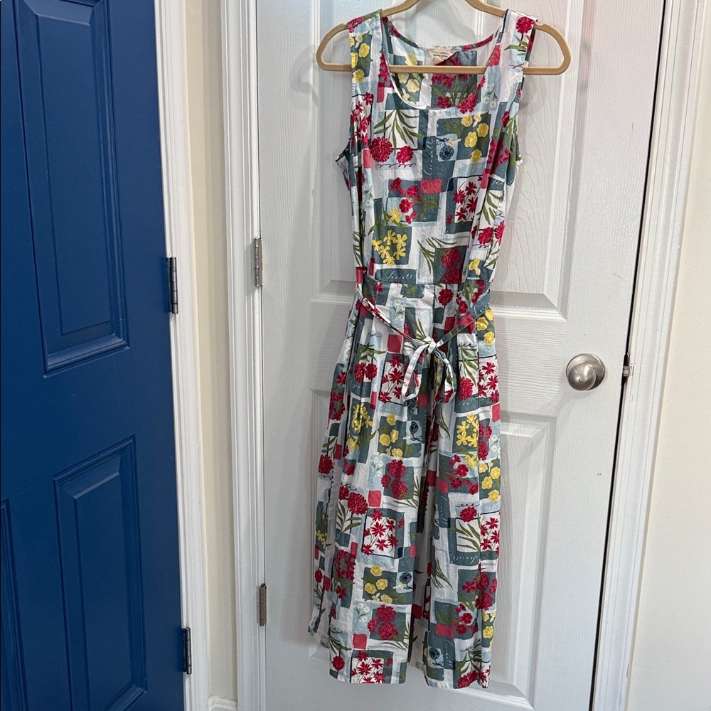 Colorful Floral Midi Dress